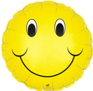 Happy face balloon delivery from local Bowral florist